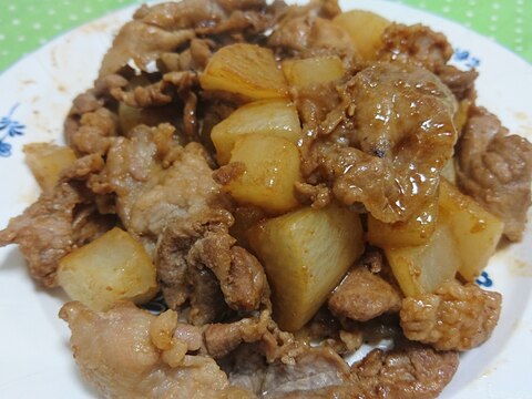 豚肉と大根の味噌炒め☆